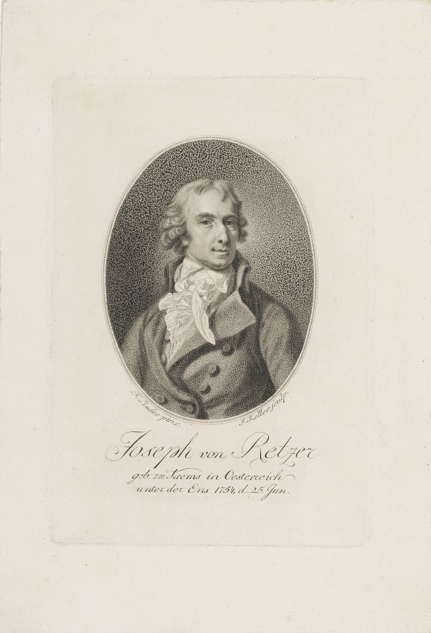 Joseph Friedrich von Retzer, vor 1798 von Joseph Keller