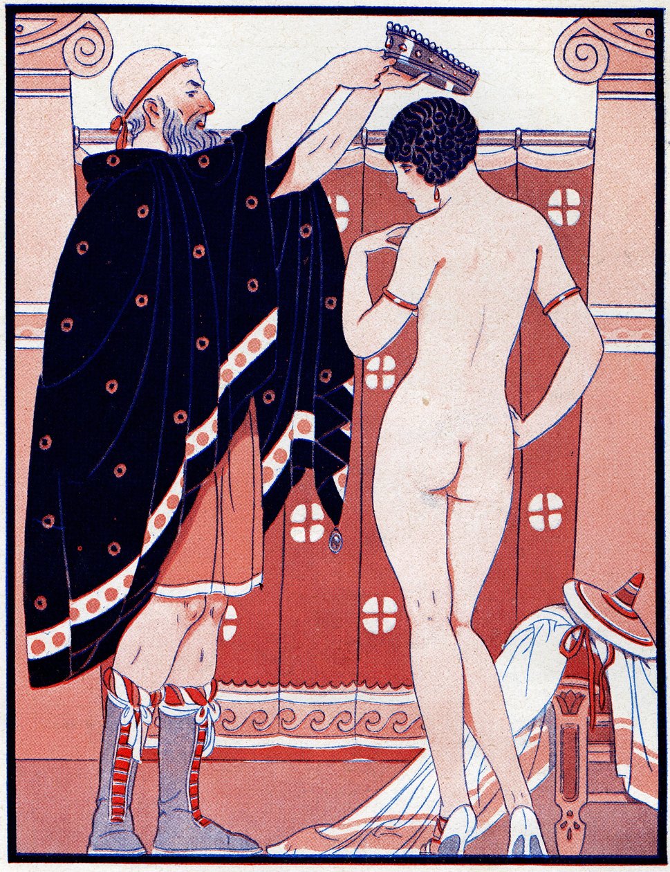 Drei weibliche Preise - Preis für Schönheit - Illustration aus la Vie Parisienne, 1929 von Joseph Kuhn Regnier