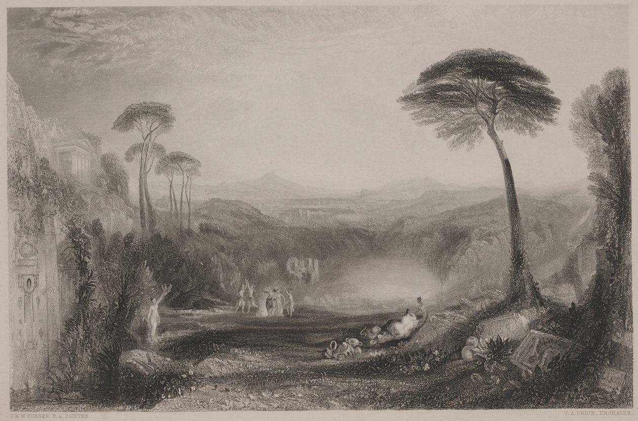 Der goldene Zweig, Mitte des 19. Jahrhunderts von Joseph Mallord William (after) Turner