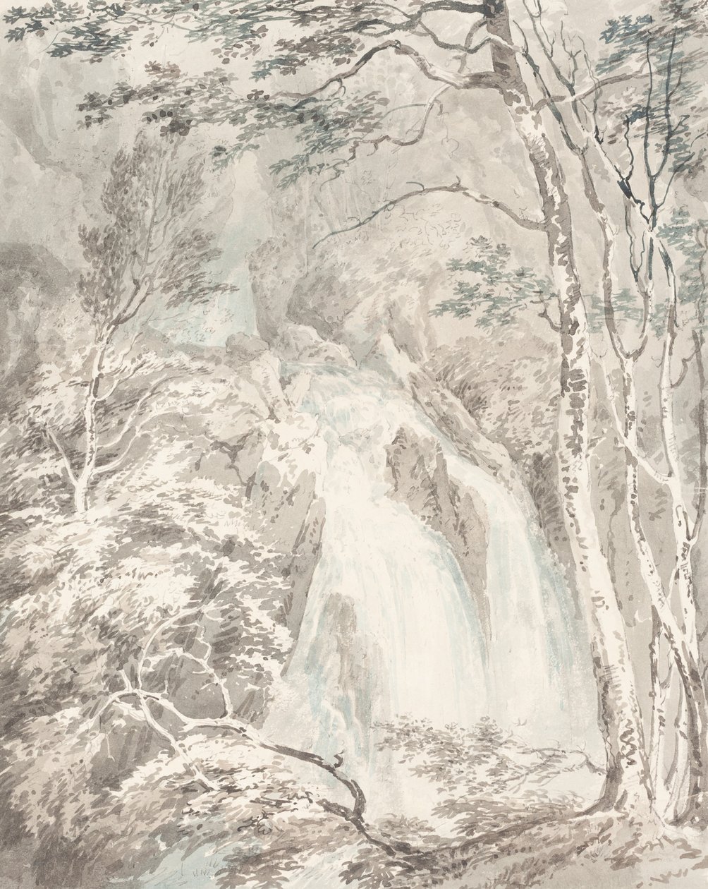 Ein Wasserfall von Joseph Mallord William Turner