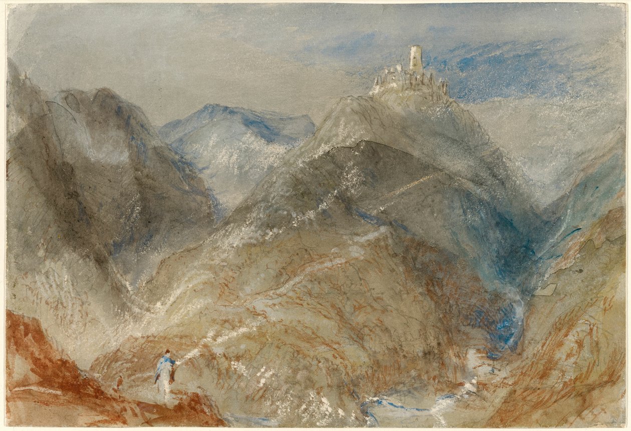 Schloss auf der Höhe bei Genf von Joseph Mallord William Turner