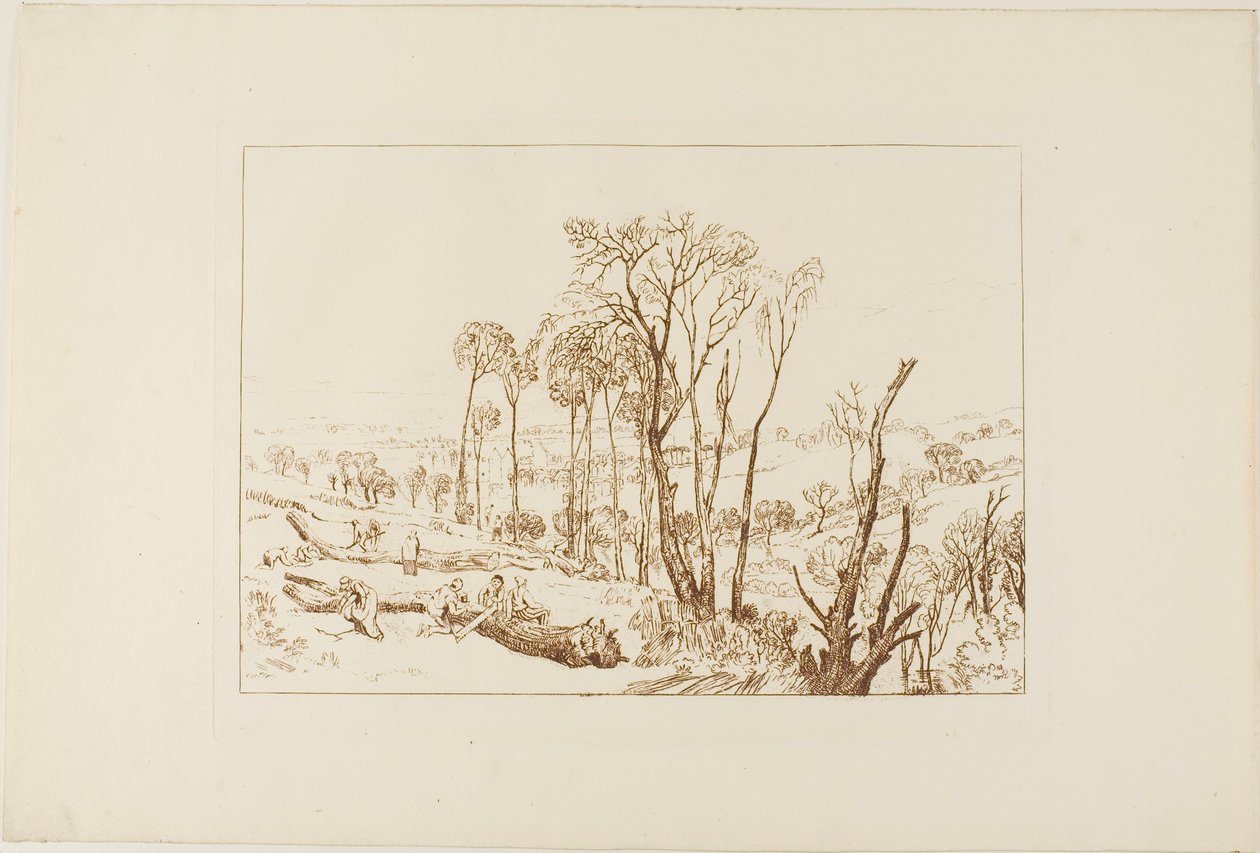 Crowhurst, Platte 76 aus Liber Studiorum von Joseph Mallord William Turner