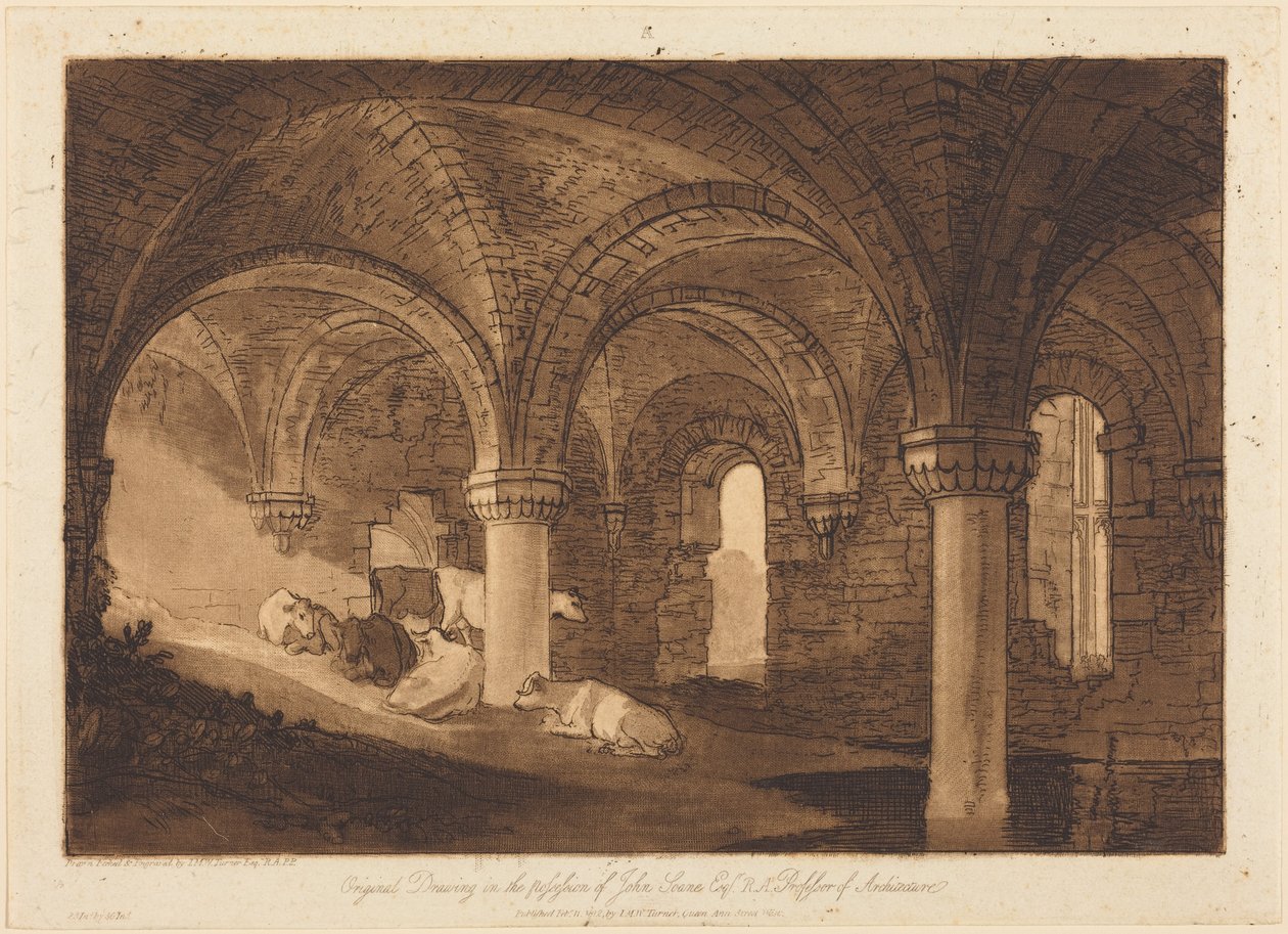 Krypta der Kirkstall Abbey von Joseph Mallord William Turner
