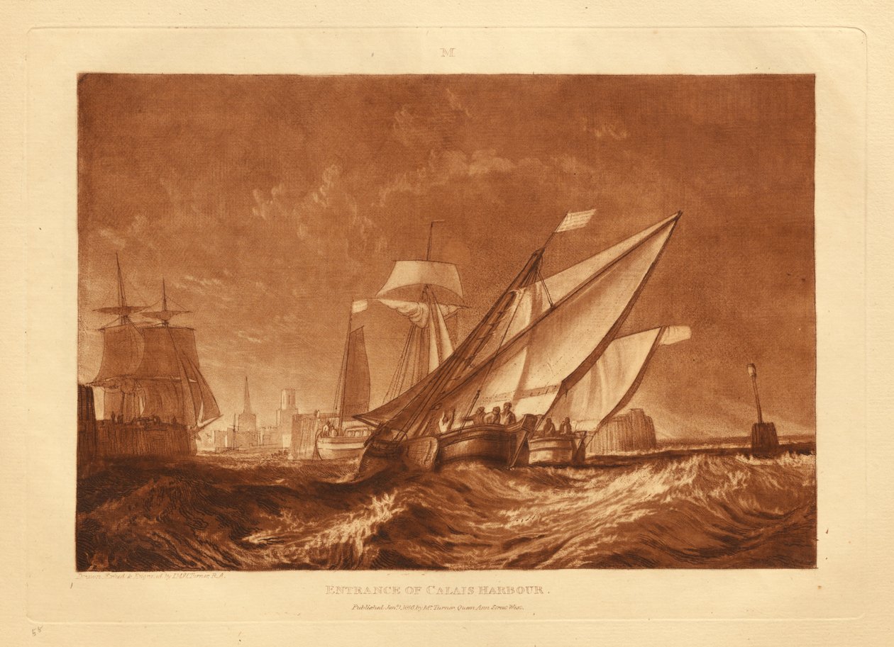 Eingang zum Hafen von Calais von Joseph Mallord William Turner