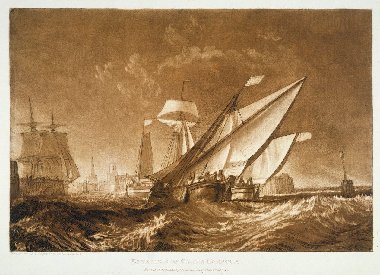 F.55.I Eingang zum Hafen von Calais, aus dem 