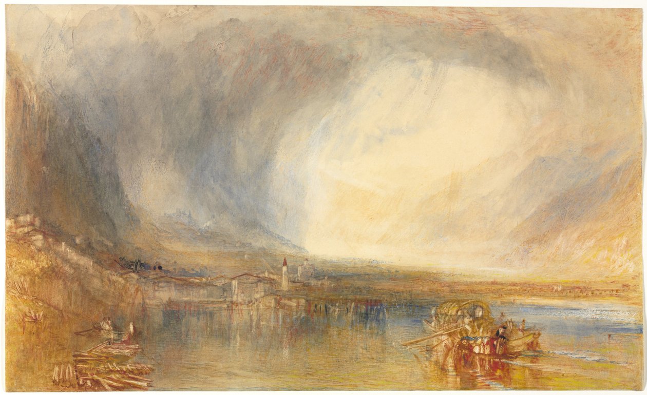 Flüelen, vom Vierwaldstättersee von Joseph Mallord William Turner