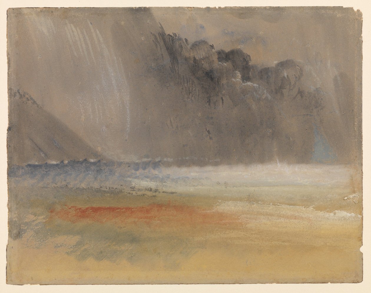 Gewaltige Gewitterwolke über Meer und Land, 1835 - 1840 circa von Joseph Mallord William Turner