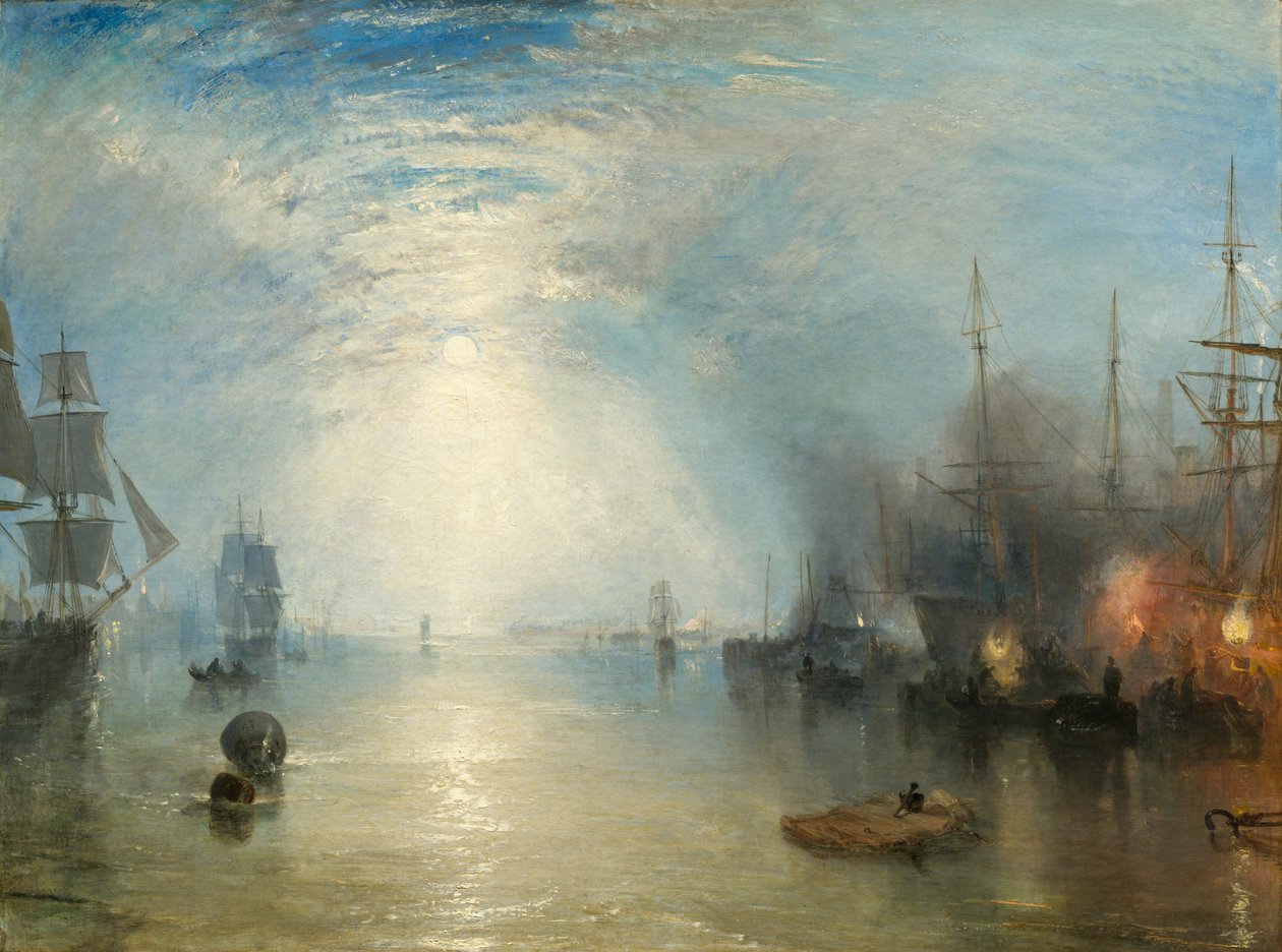 Kielmänner, die bei Mondlicht Kohlen verladen von Joseph Mallord William Turner