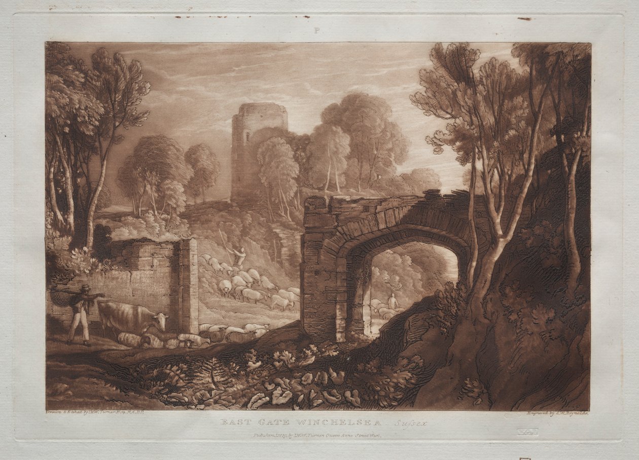 Liber Studiorum: Osttor, Winchelsea, Sussex von Joseph Mallord William Turner