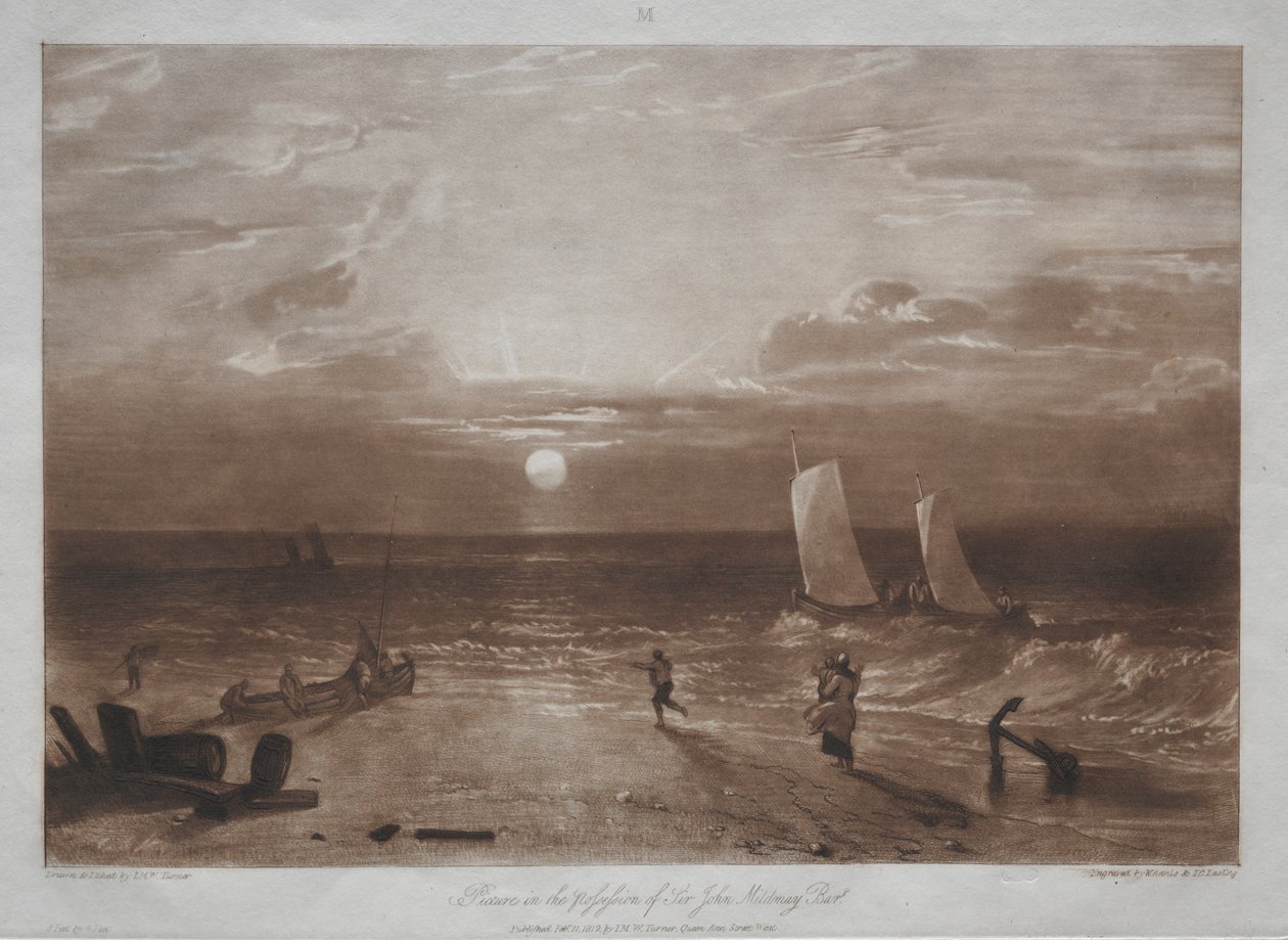 Liber Studiorum: Mildmay-See-Stück von Joseph Mallord William Turner