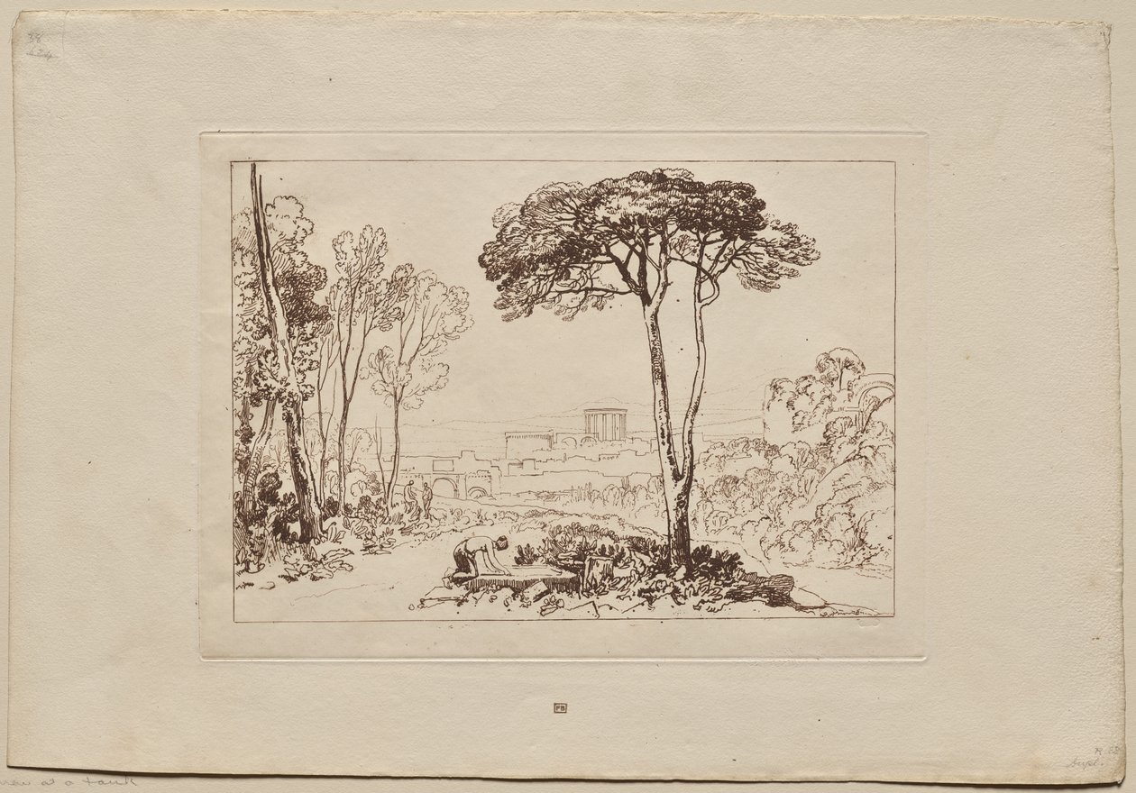 Liber Studiorum: Szene in der Campagna von Joseph Mallord William Turner
