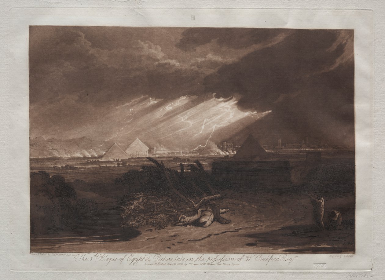 Liber Studiorum: Die fünfte Plage Ägyptens von Joseph Mallord William Turner