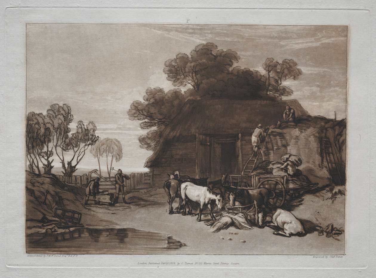 Liber Studiorum: Der Strohhof von Joseph Mallord William Turner