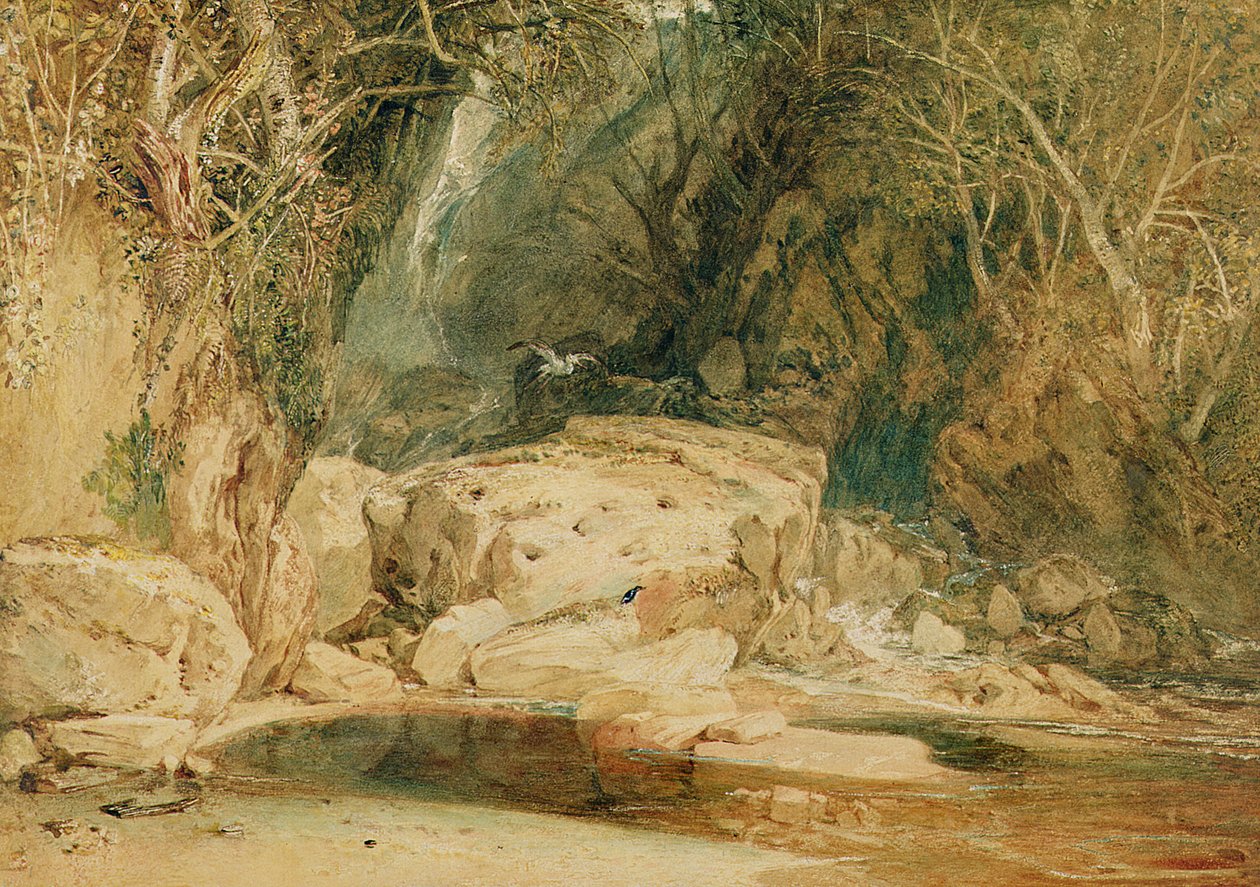 Einsames Tal, Wharfedale, ca. 1818 von Joseph Mallord William Turner