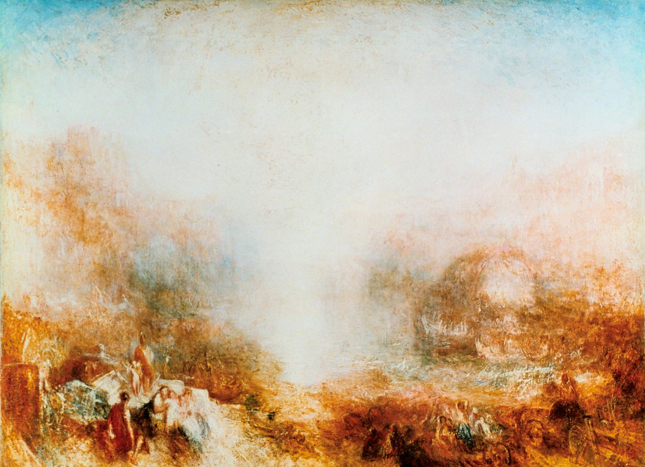 Merkur wird gesandt, um Aeneas zu ermahnen, 1850 von Joseph Mallord William Turner