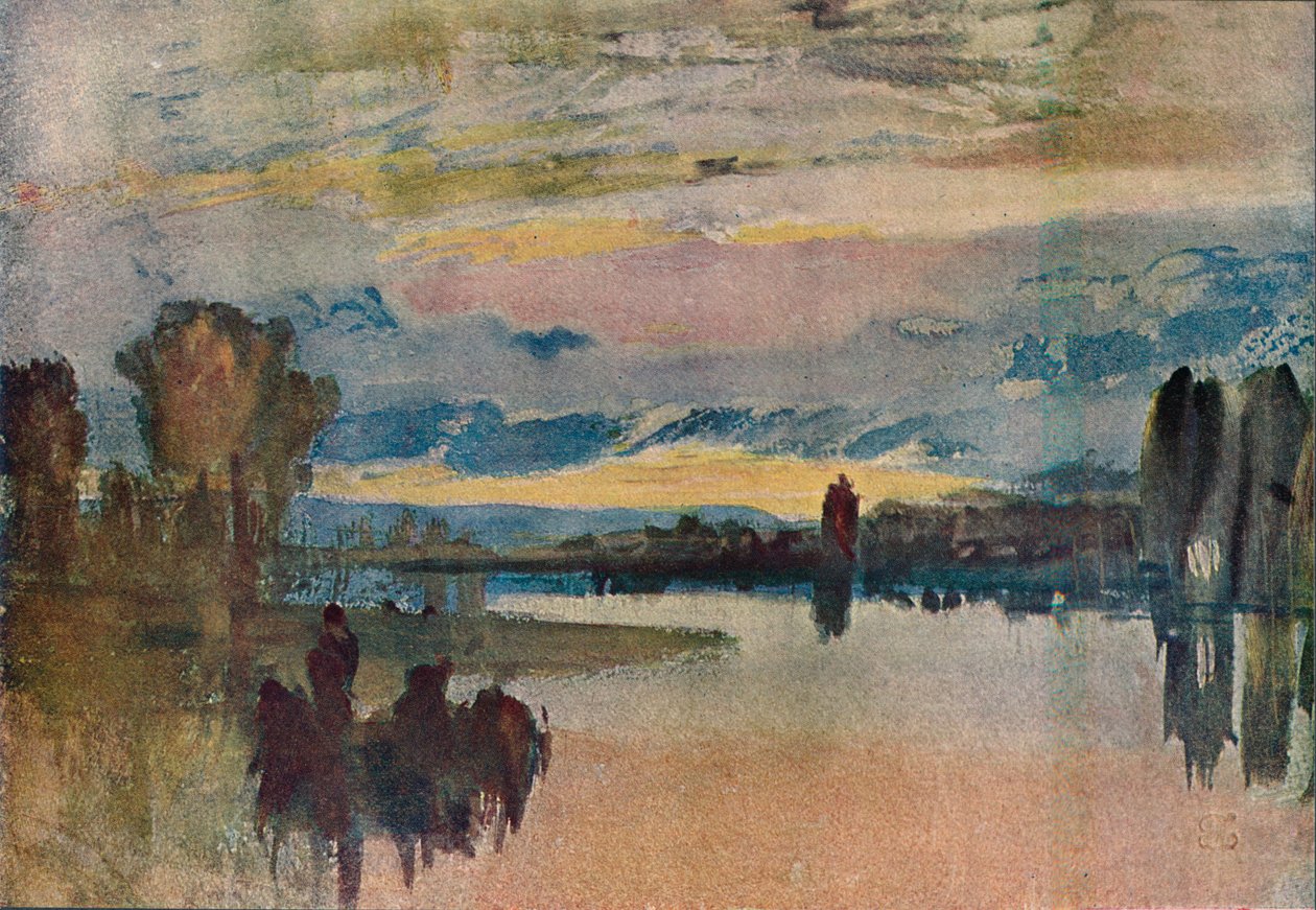 Am See in Petworth - Abend, 1909 von Joseph Mallord William Turner