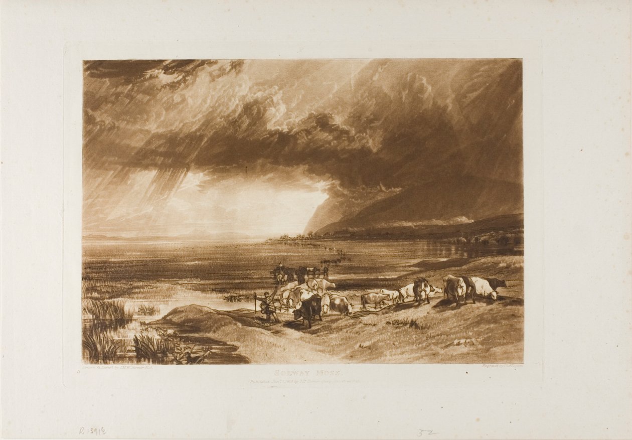 Solway Moss, Platte 52 aus Liber Studiorum von Joseph Mallord William Turner