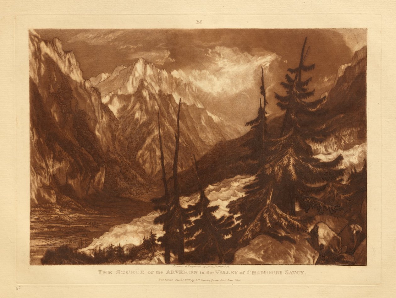 Quelle des Arveron von Joseph Mallord William Turner