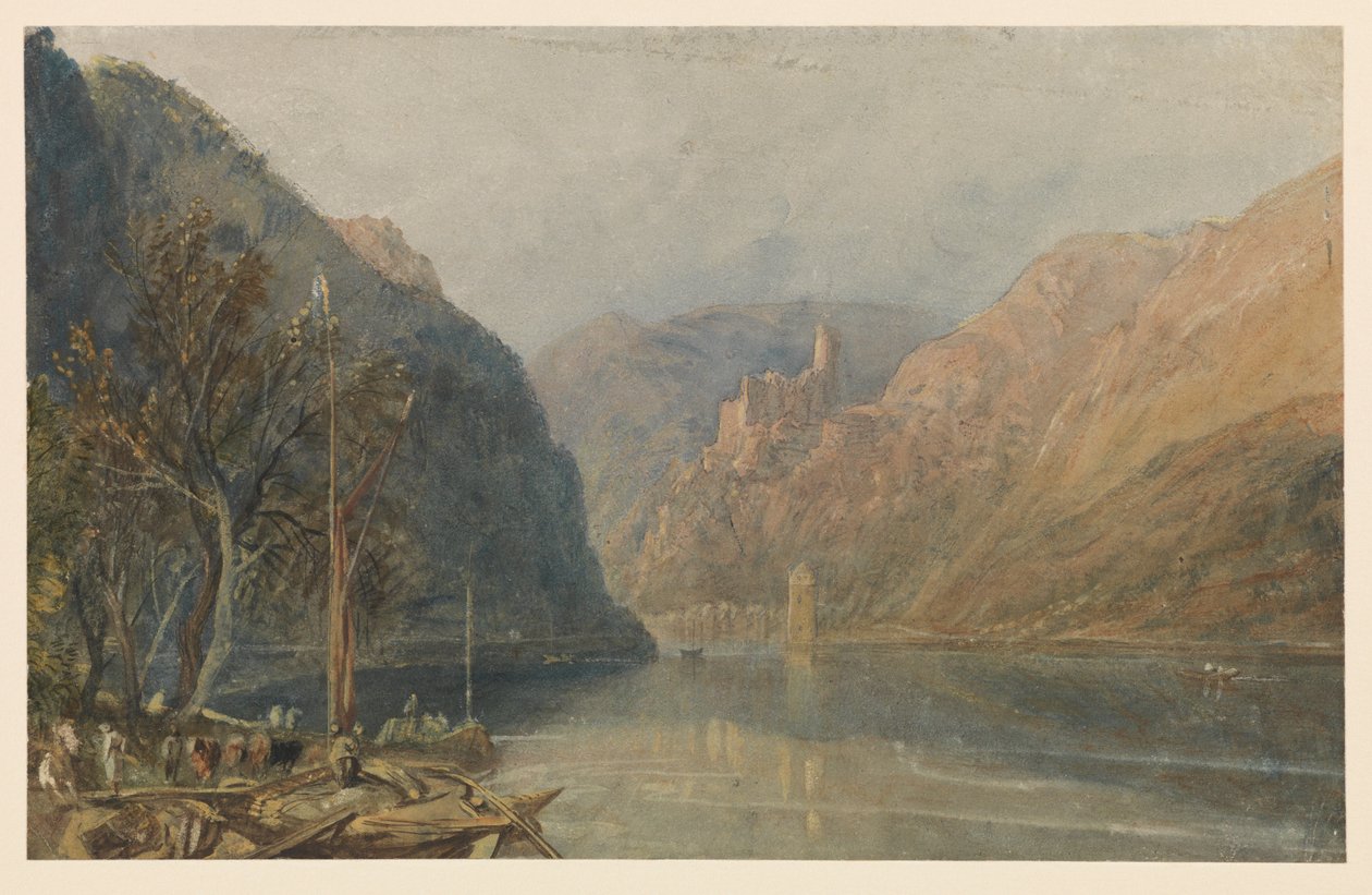 St Goarshausen und Katz Castle von Joseph Mallord William Turner