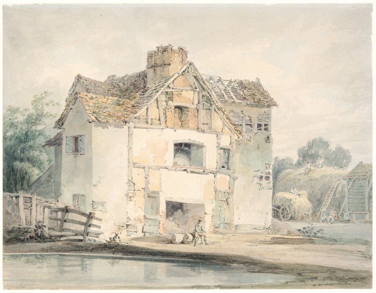 Der Bischofspalast, Biebrich von Joseph Mallord William Turner