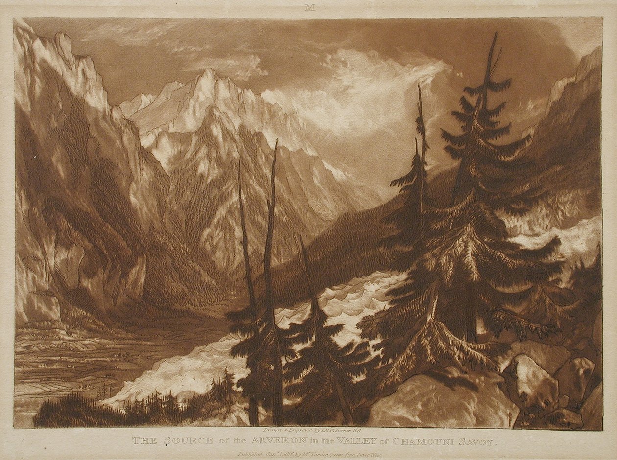Die Quelle des Arveron von Joseph Mallord William Turner
