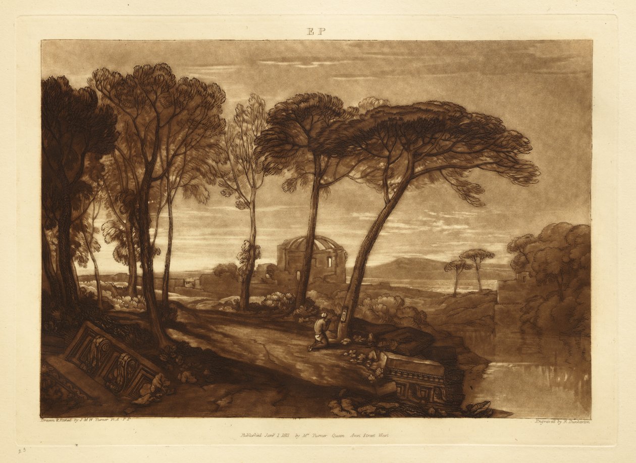 Der Tempel der Minerva Medica von Joseph Mallord William Turner