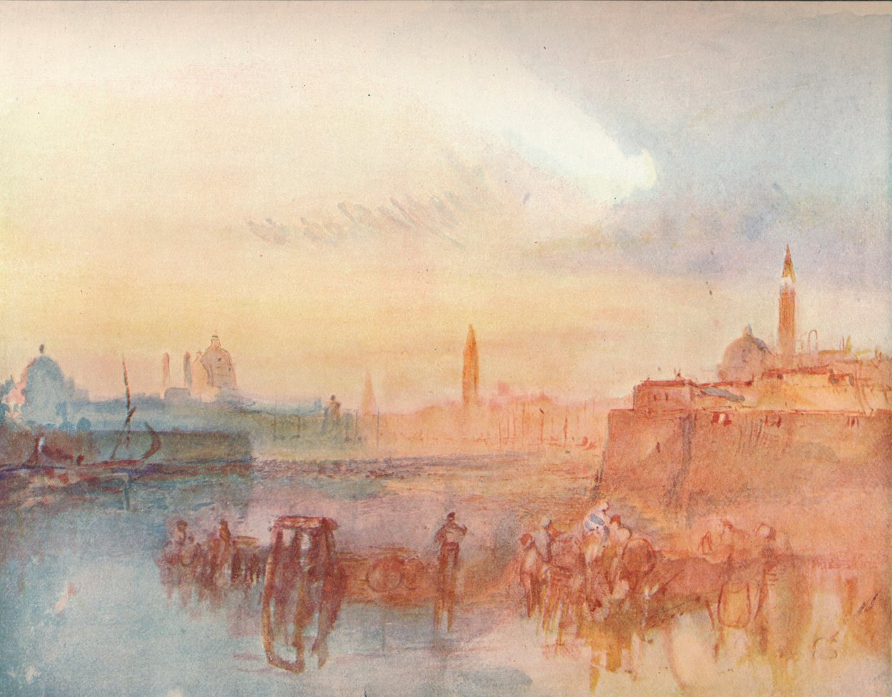 Venedig: Die Salute von S. Giorgio Maggiore, 1909 von Joseph Mallord William Turner