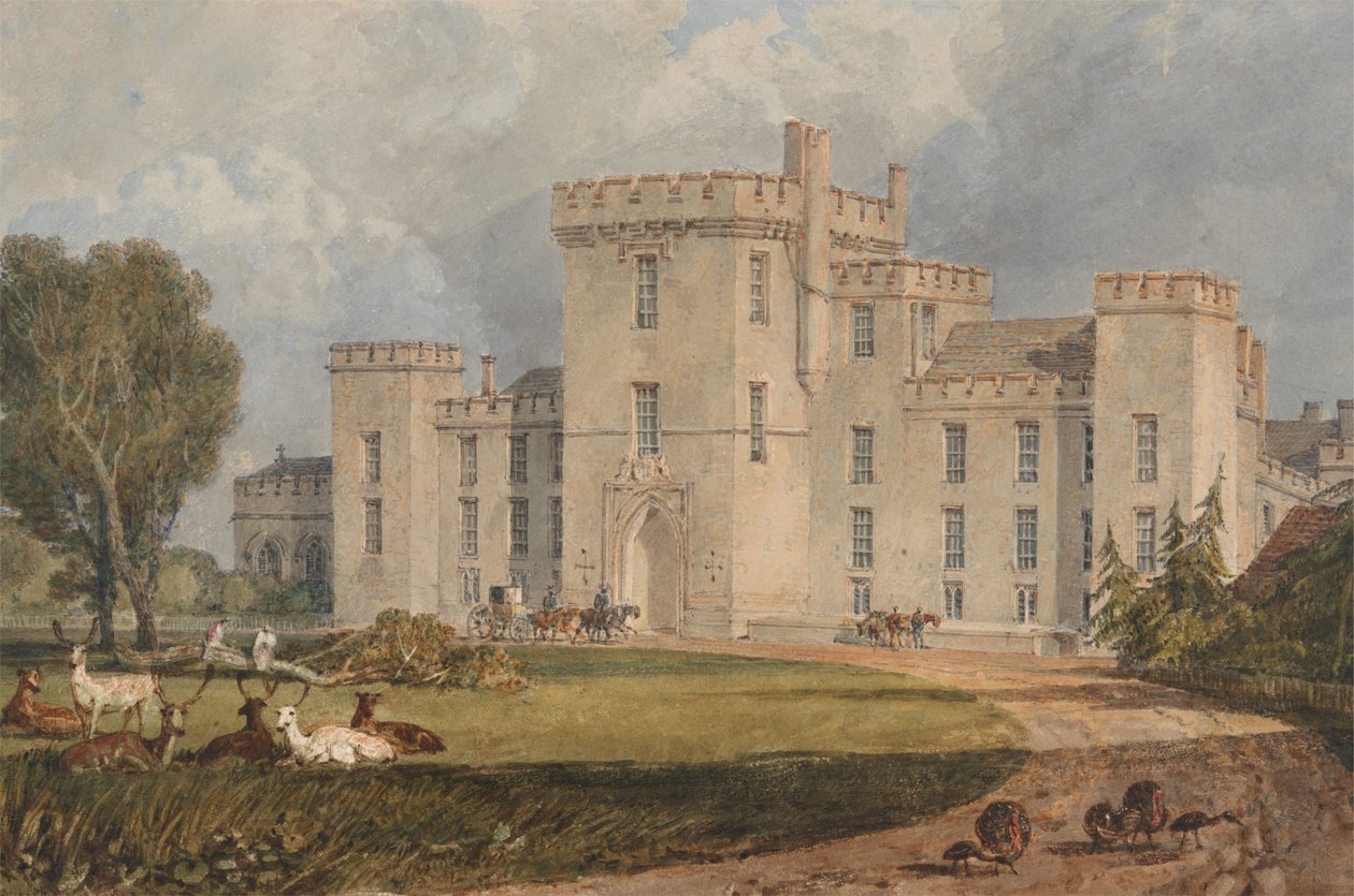 Ansicht von Hampton Court, Herefordshire, von Nordwesten von Joseph Mallord William Turner