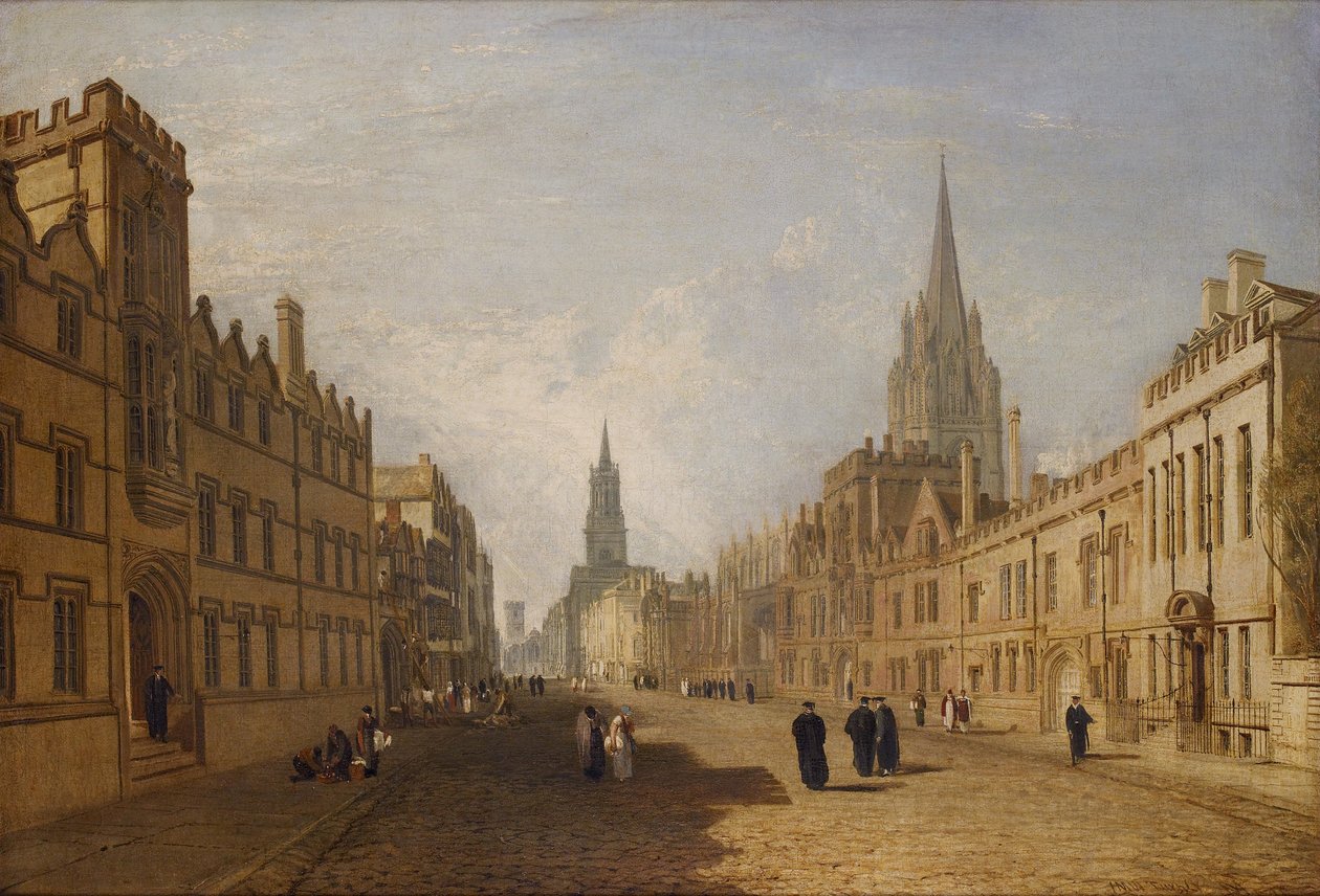 Ansicht der High Street, Oxford von Joseph Mallord William Turner