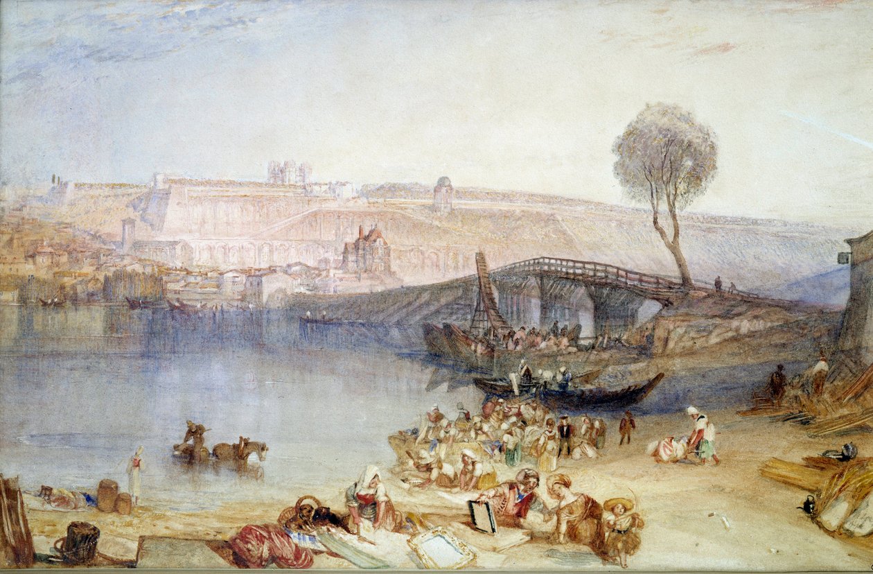 Ansicht des Geländes und des Schlosses von Saint Germain en Laye (Gemälde von Joseph Mallord William Turner) von Joseph Mallord William Turner