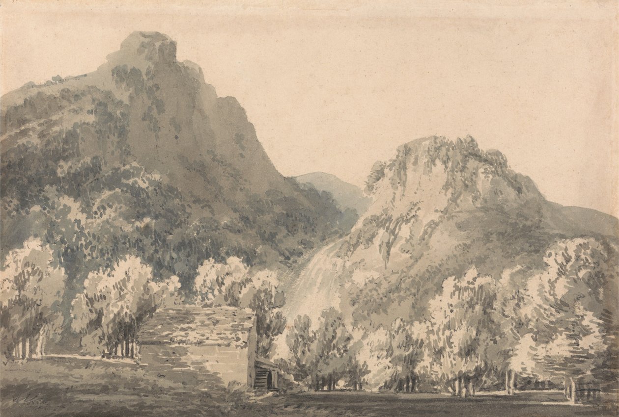 Wasserfall von Lodore, Cumberland von Joseph Mallord William Turner