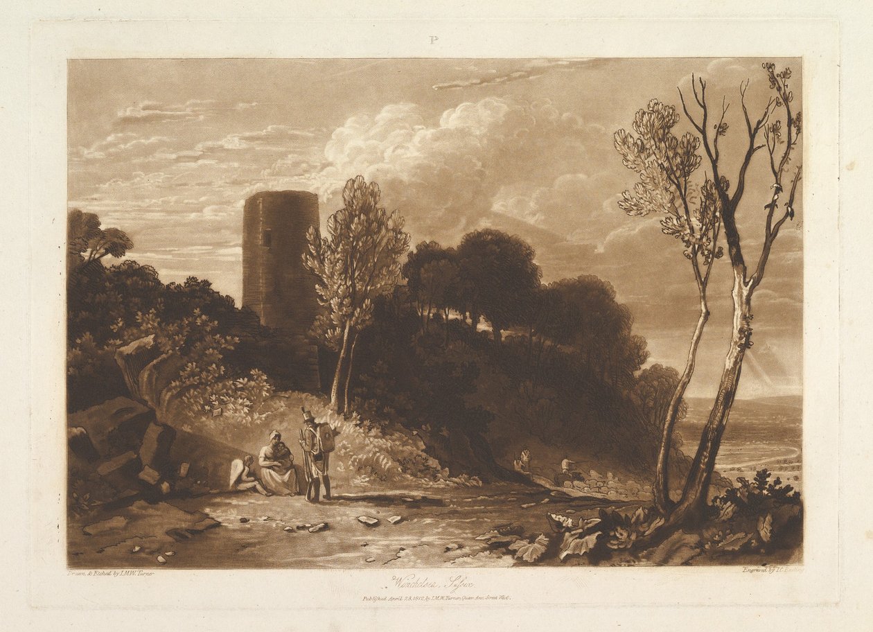 Winchelsea Sussex Liber Studiorum, Teil IX, Platte 42, 23. April 1812 von Joseph Mallord William Turner