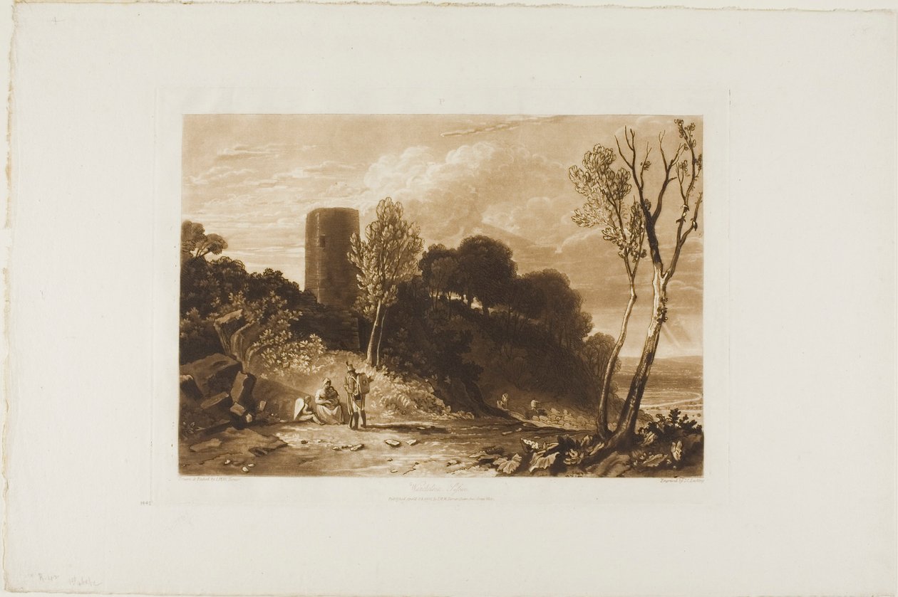 Winchelsea, Sussex, Platte 42 aus Liber Studiorum von Joseph Mallord William Turner