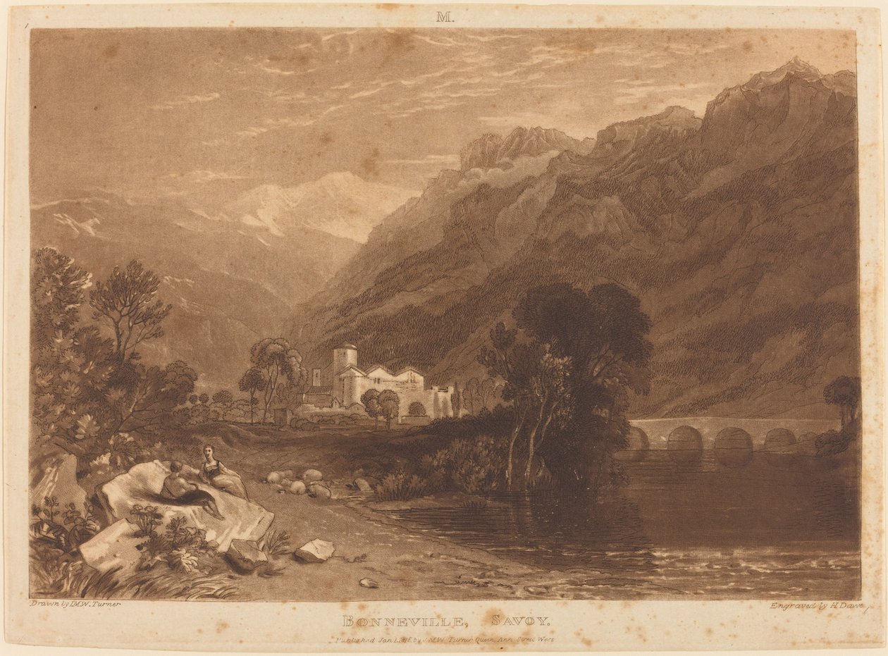 Bonneville von Joseph Mallord William Turner and Henry Edward Dawe