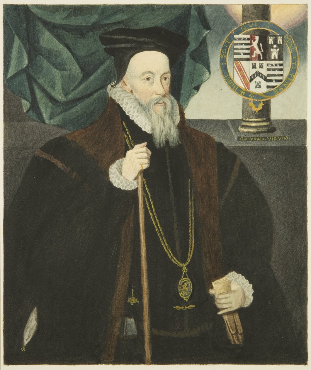 Porträt im Rathaus von Lord Burleigh von Joseph Manning