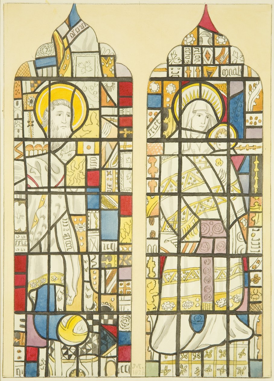 Buntglasfenster im Südfenster des südlichen Querschiffs von St. Mary Redcliffe von Joseph Manning