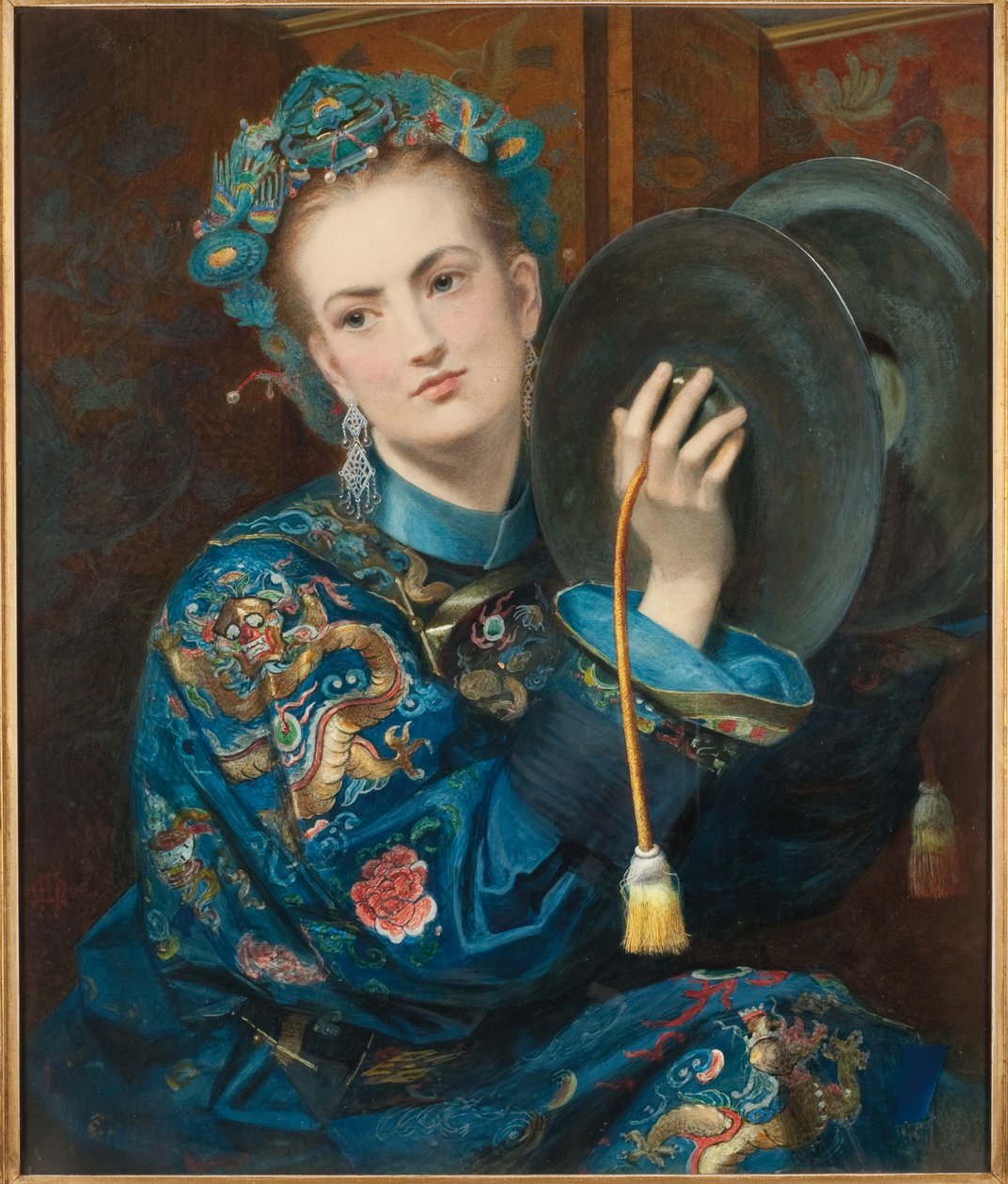 Eine Frau in orientalischem Kostüm, 1866 von Joseph Middleton Jopling