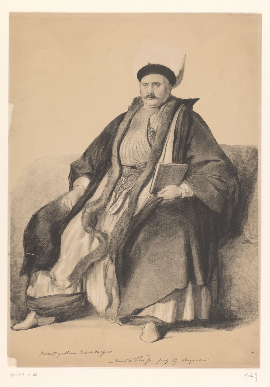 Porträt von Abram Jacob Messir von Joseph Nash