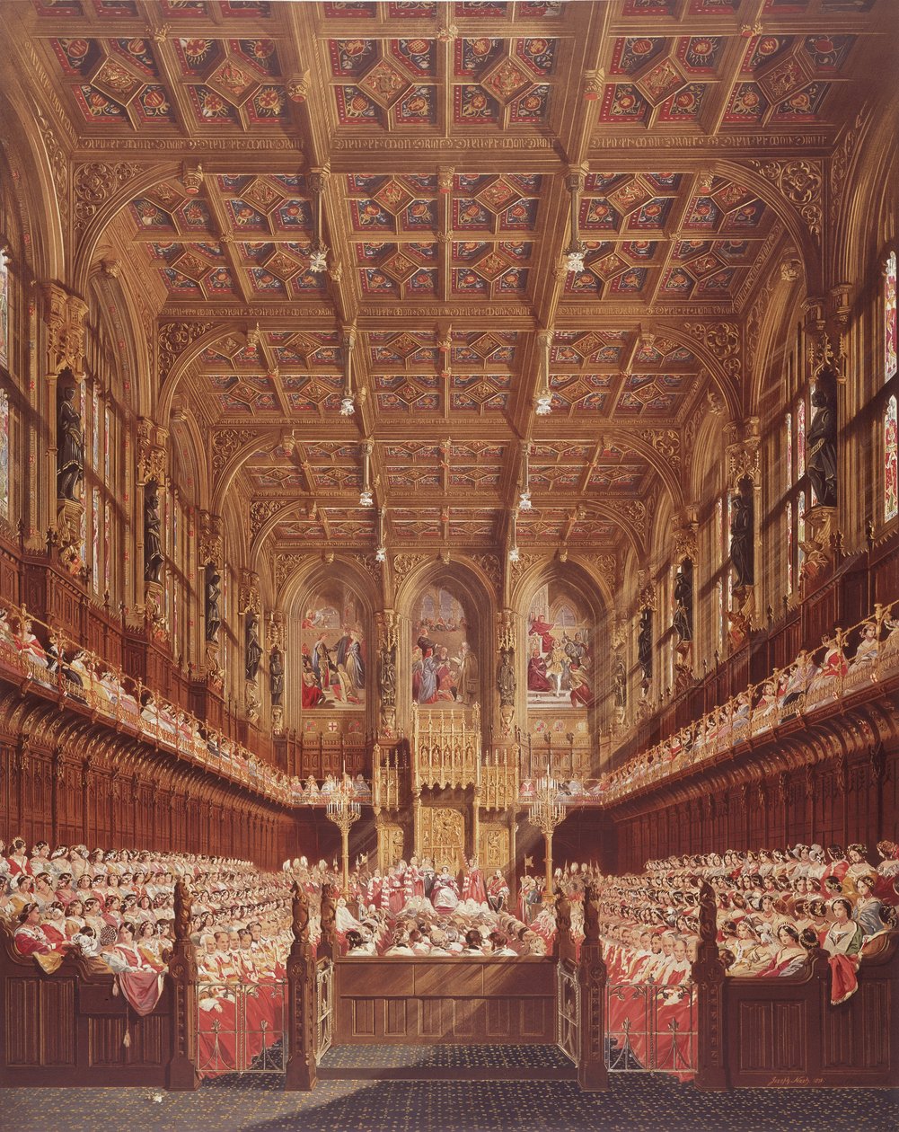 Königin Victoria im House of Lords von Joseph Nash