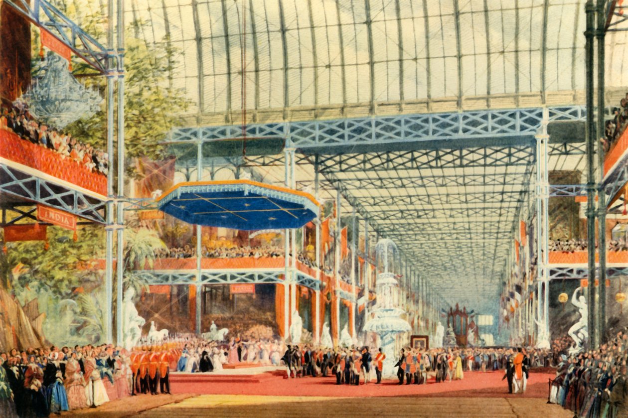 Die Eröffnung der Großen Ausstellung durch Königin Victoria am 1. Mai 1851, 1942 von Joseph Nash