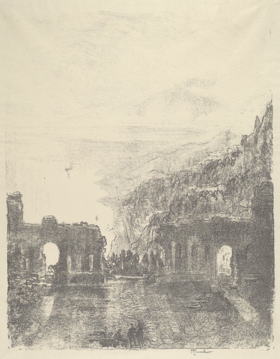 Ätna über Taormina von Joseph Pennell