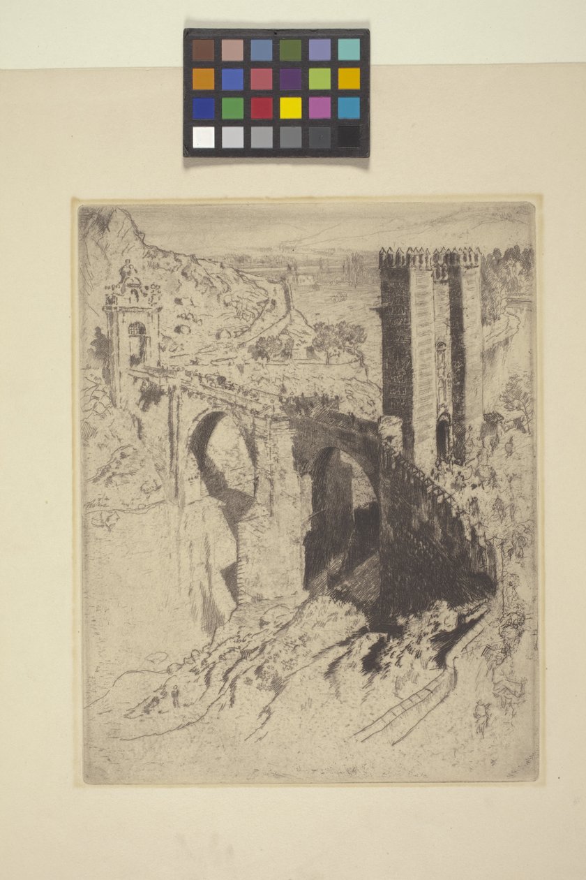 Brücke von Alcantara von Joseph Pennell