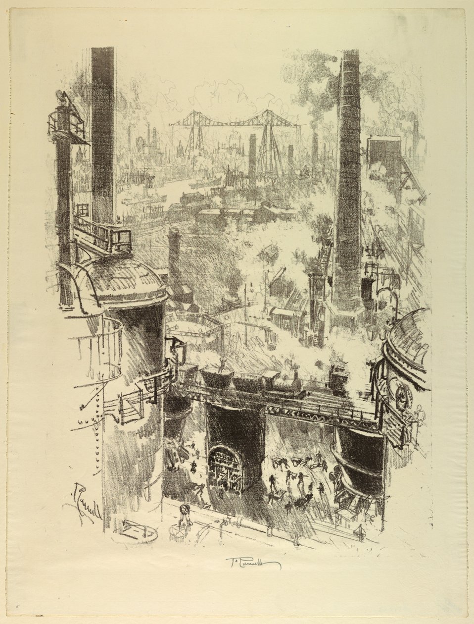 Von den Spitzen der Öfen von Joseph Pennell