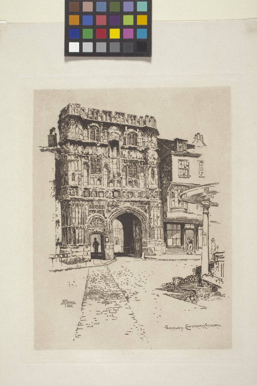 Tor, Canterbury Cathedral von Joseph Pennell