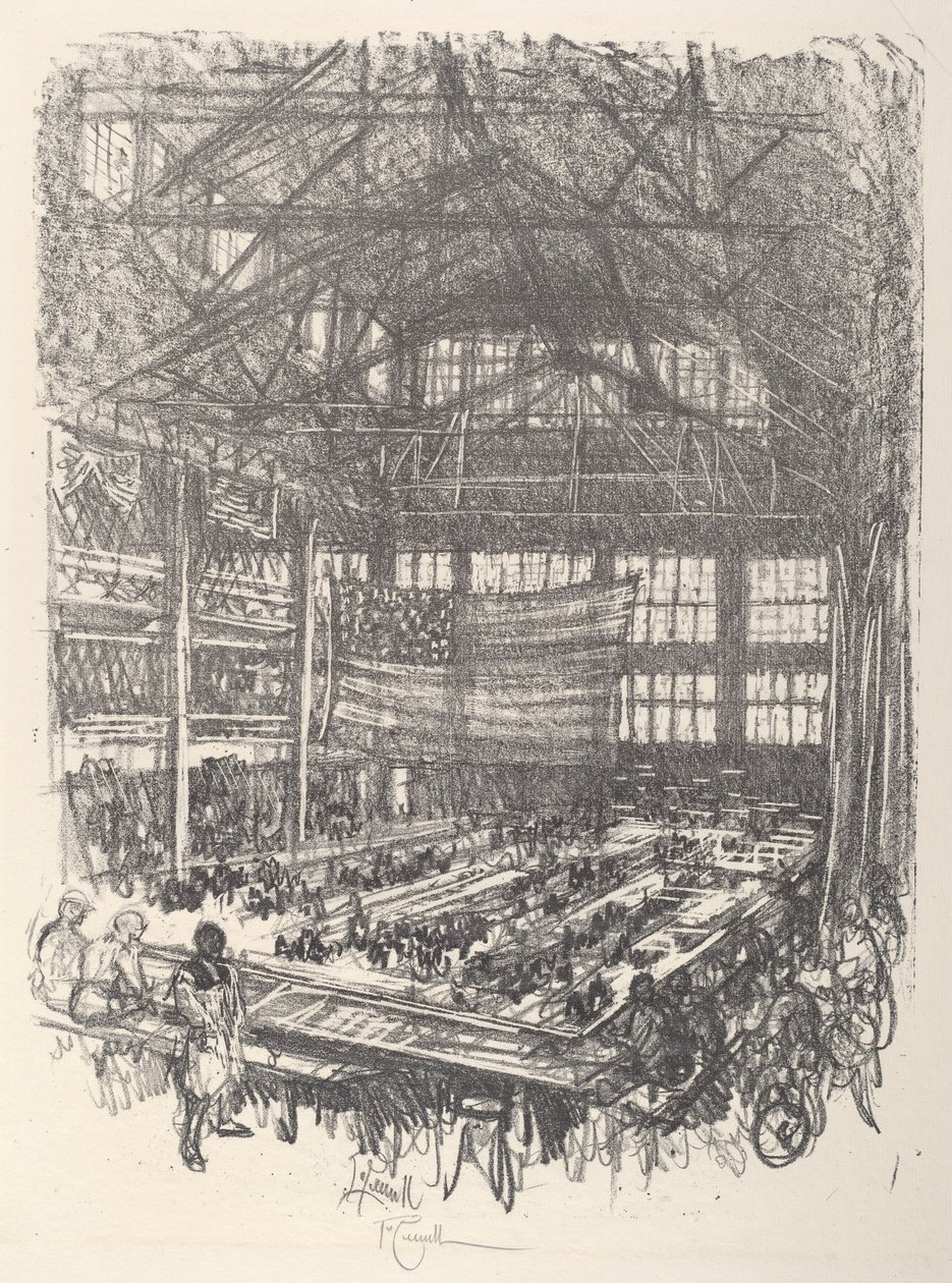 Gewehre herstellen, 1917 von Joseph Pennell
