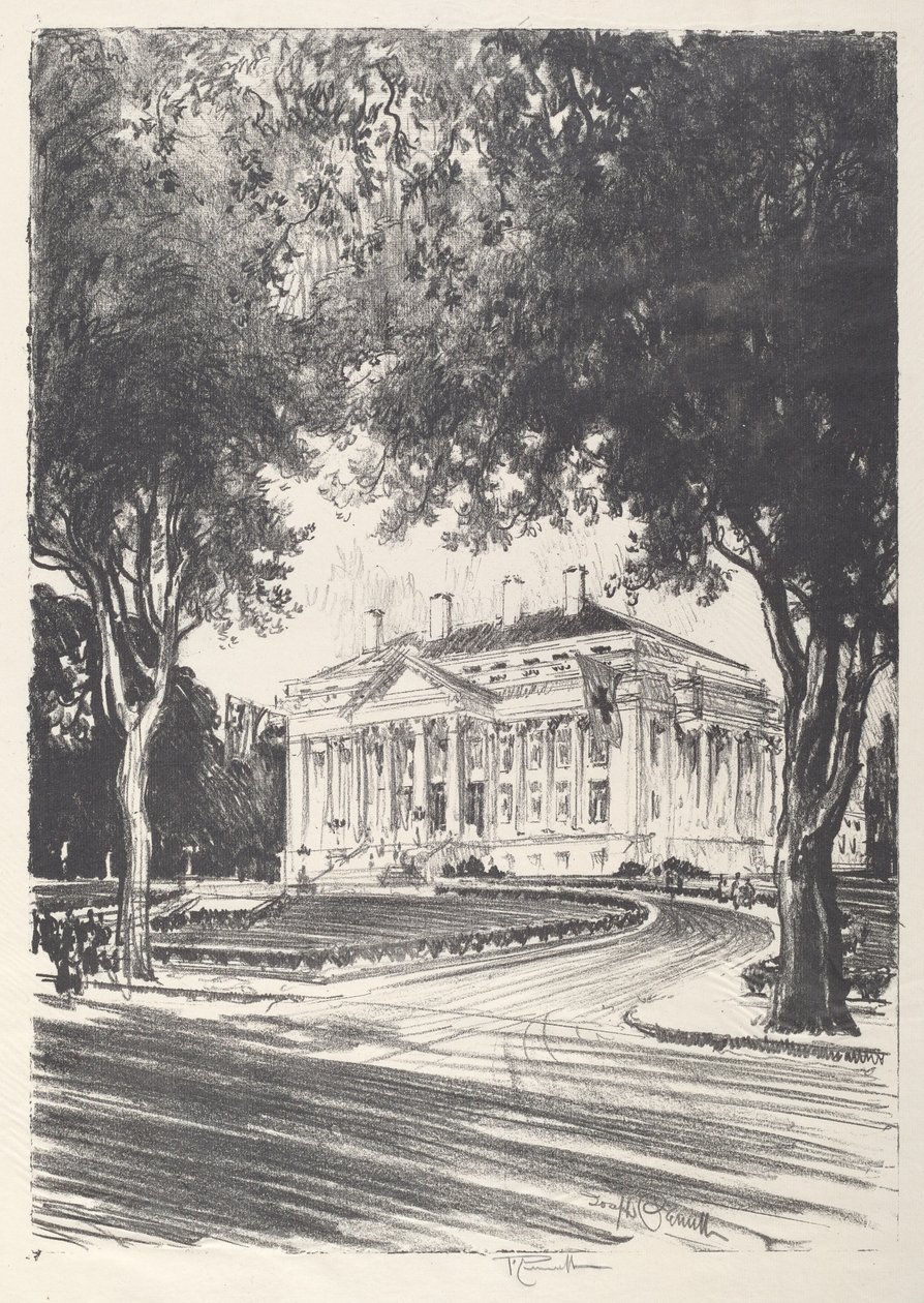 Nationales Rotes Kreuz Hauptquartier, Washington, 1919 von Joseph Pennell
