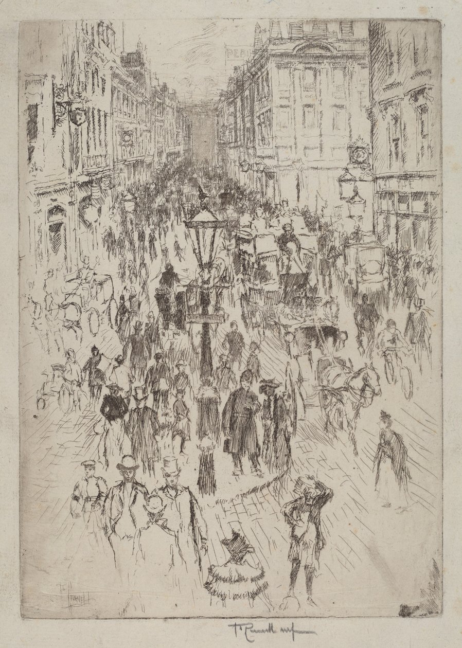 New Oxford Street, London von Joseph Pennell