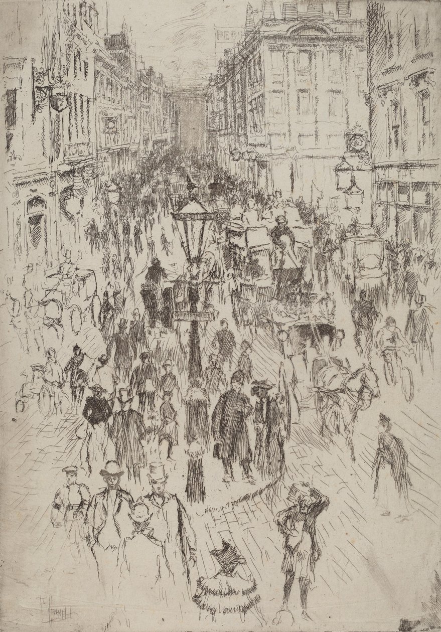 New Oxford Street, London von Joseph Pennell