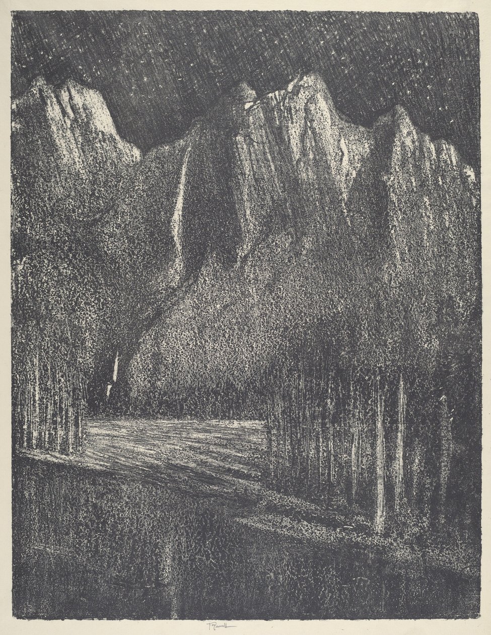 Nacht im Yosemite von Joseph Pennell