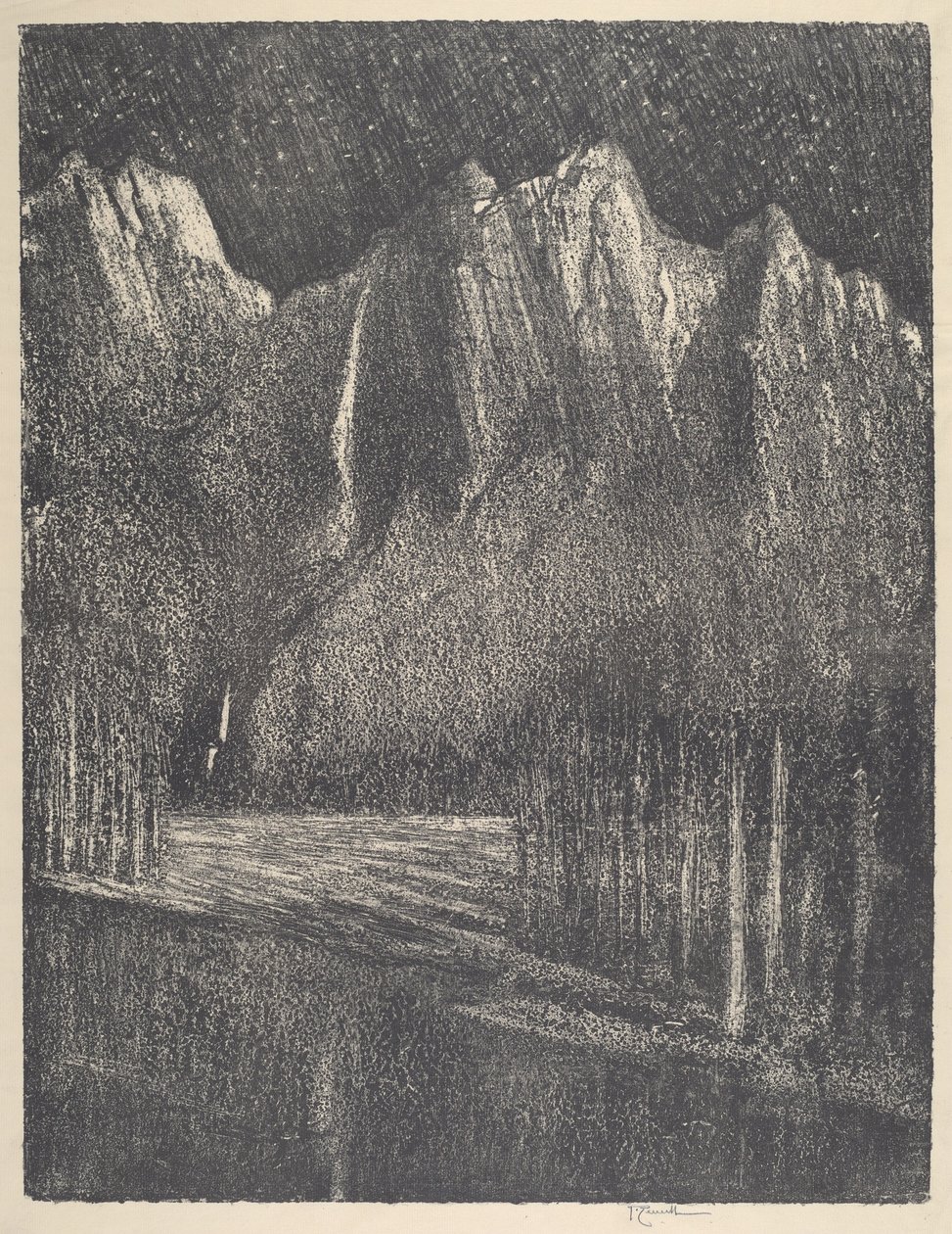 Nacht im Yosemite, 1912 von Joseph Pennell